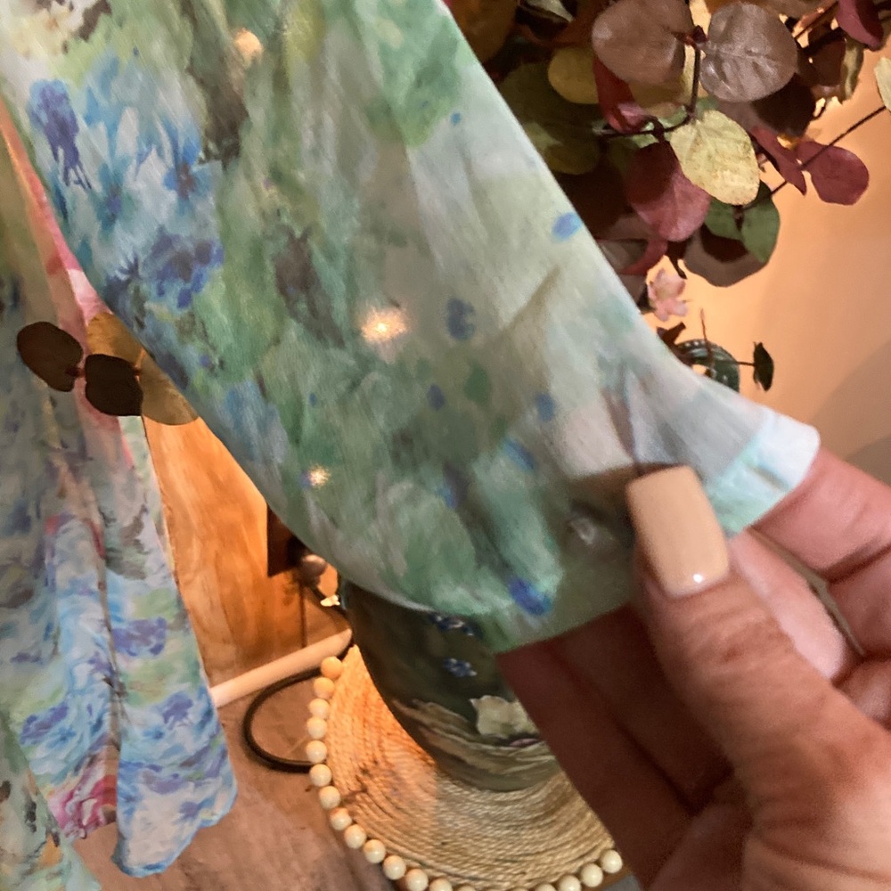 Indigo Soul Multicolor Watercolor Tunic - Picture 4 of 8
